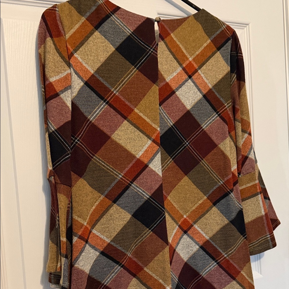 Jessica Howard Long Sleeve Plaid Dress - Multicolor - Picture 5 of 6